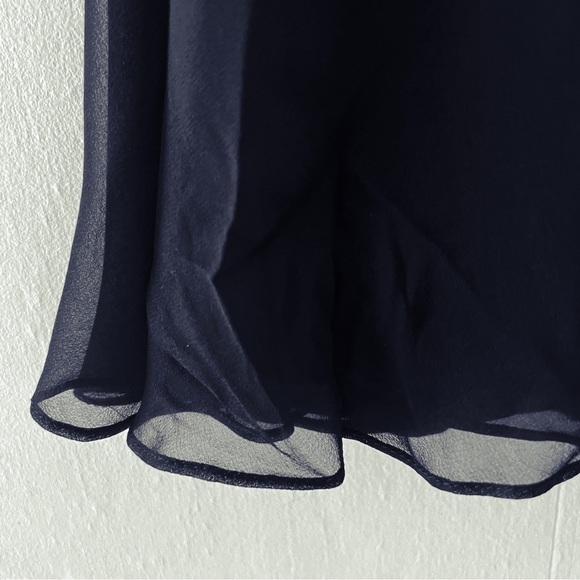 JEANNENE BOOHER Dead-stock Vintage Black Silk Georgette Dress with Sequin Vest - Picture 7 of 16